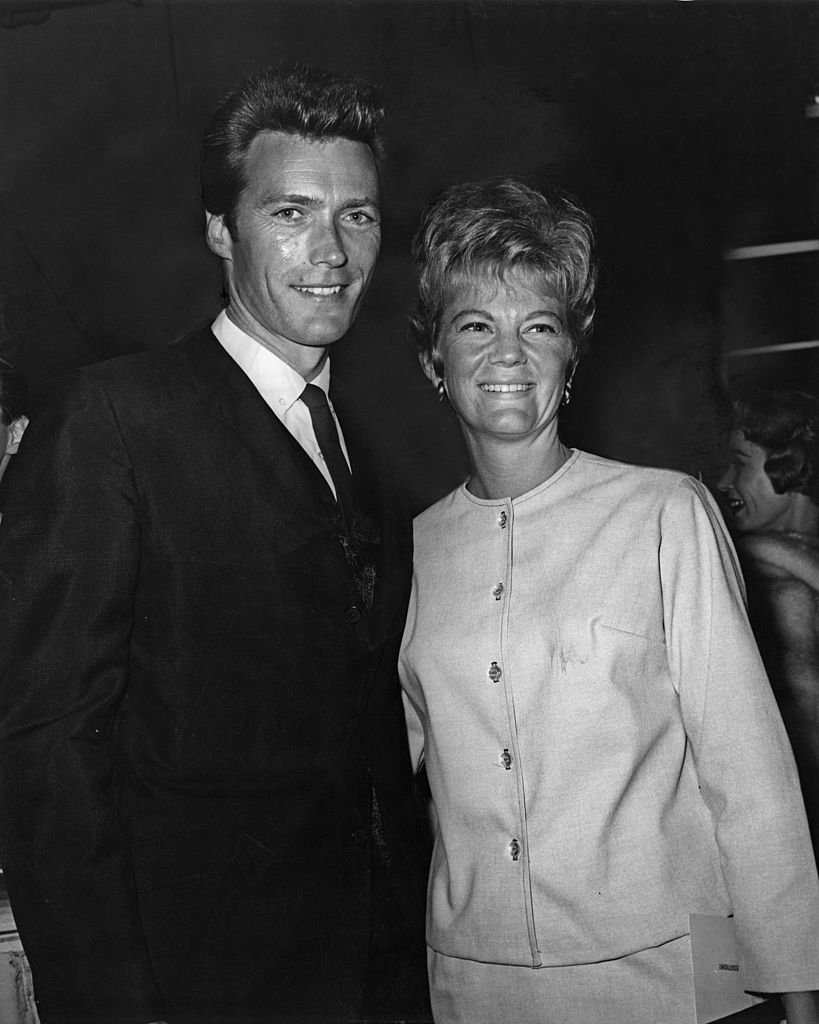 Clint Eastwood with his first wife Maggie Johnson at the opening night of an 'Ice Capades' skating show on January 01, 1960 | Photo: Getty Images