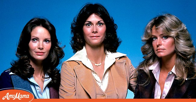 Jaclyn Smith, Kate Jackson, and Farrah Fawcett in an advert for "Charlie's Angels" on June 15, 1976 | Photo: Getty Images