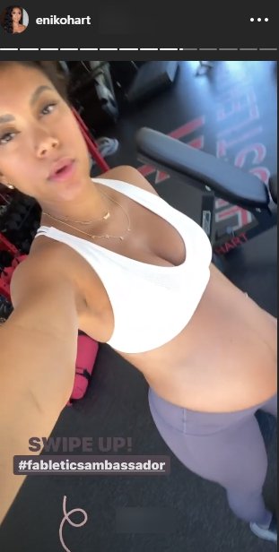 Eniko Parrish Hart working out at home | Source: Instagram/ Eniko Parrish