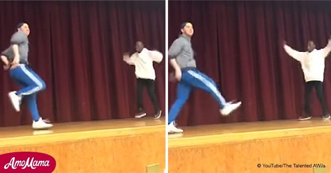 Student and teacher go head to head in dance-off video