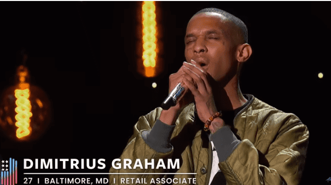 Dimitrius Graham perform on American Idol. | Source: YouTube/American Idol