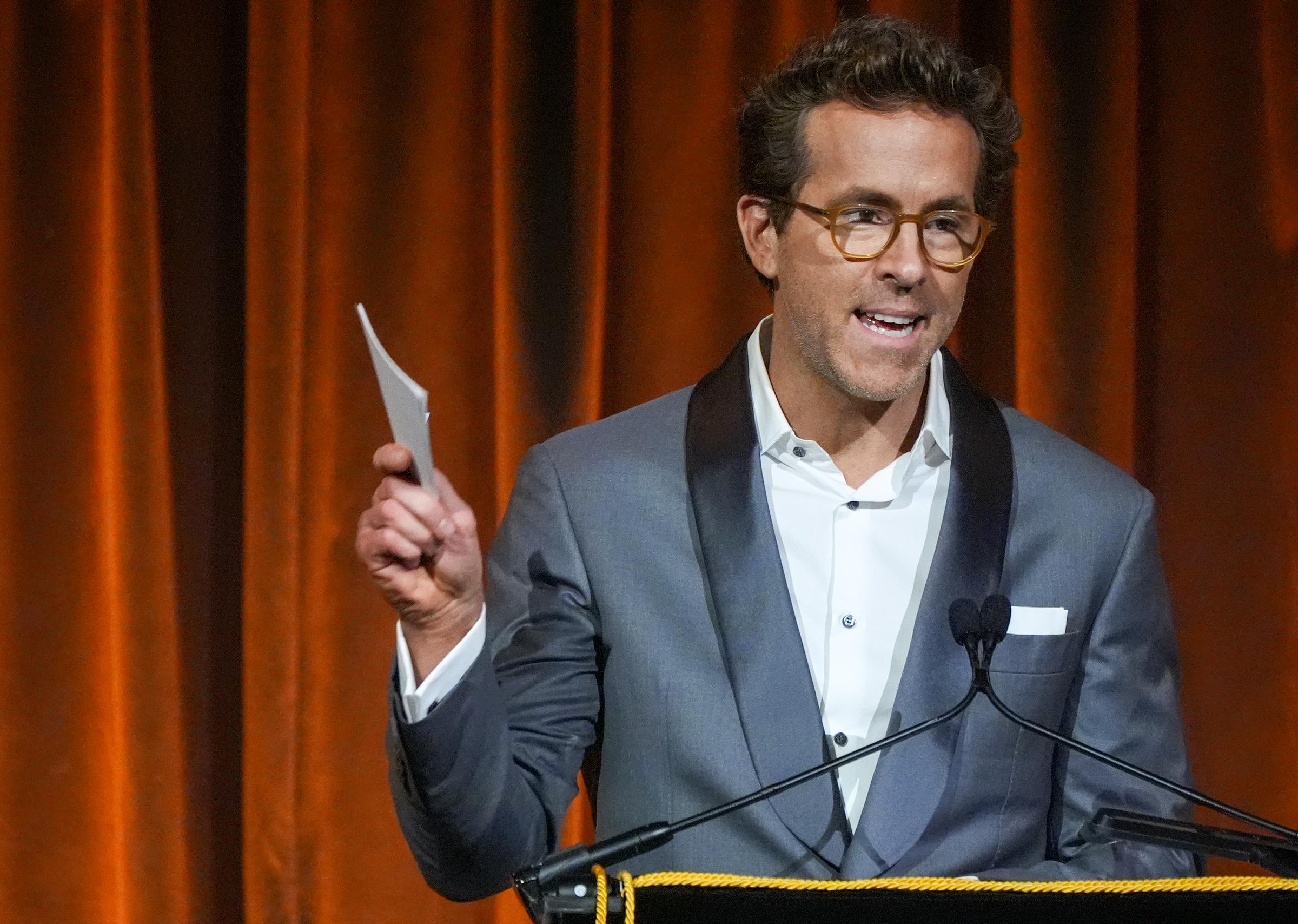 Ryan Reynolds at Cipriani 42nd Street in New York City, on January 7, 2025 | Source: Getty Images