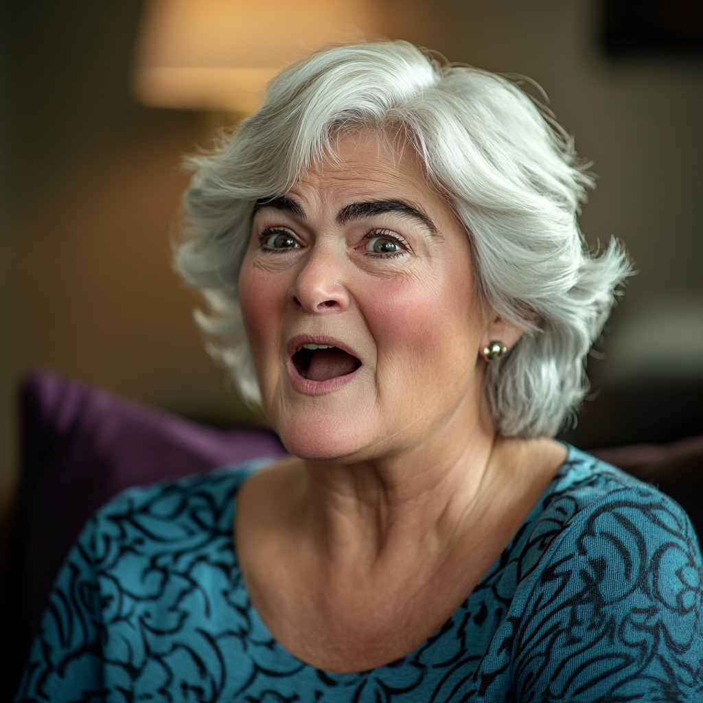 An extremely surprised woman | Source: Midjourney