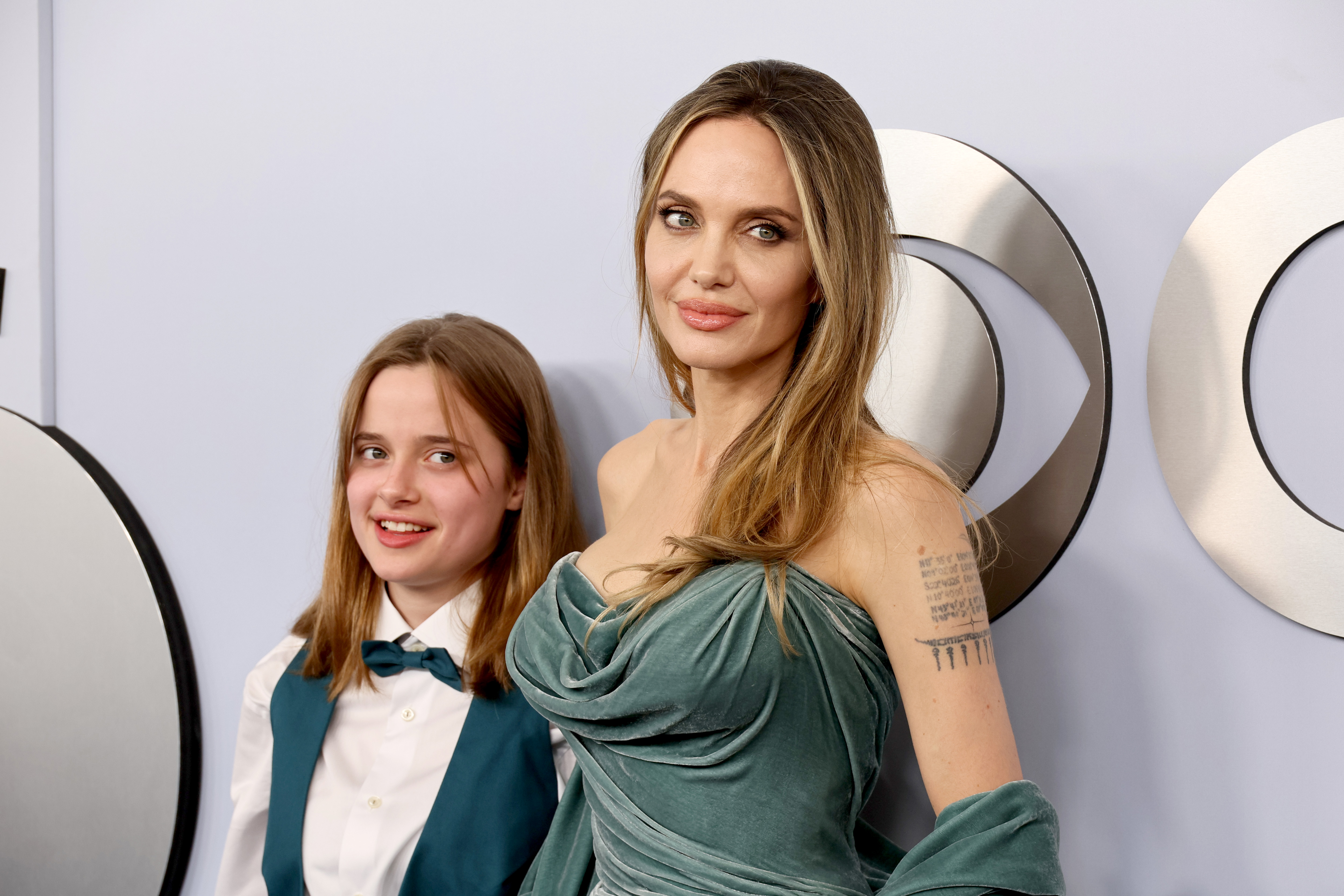 Vivienne and Angelina Jolie at the 77th Annual Tony Awards in New York City on June 16, 2024. | Source: Getty Images