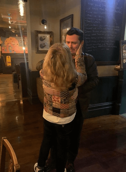 A  picture of Ciaran Joyce hugging his mother,  Hayley Gibbs | Photo:  instagram.com/ciaran___joyce 