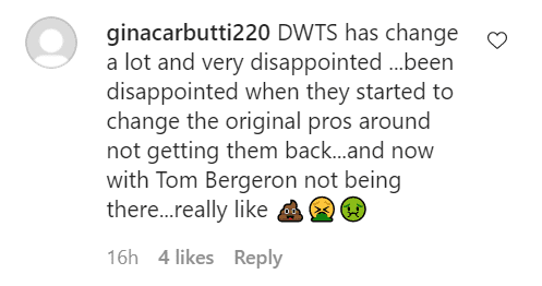 A fan comments on a status by "Dancing with the Stars" on August 17, 2020 | Photo: Instagram/goodmorningamerica