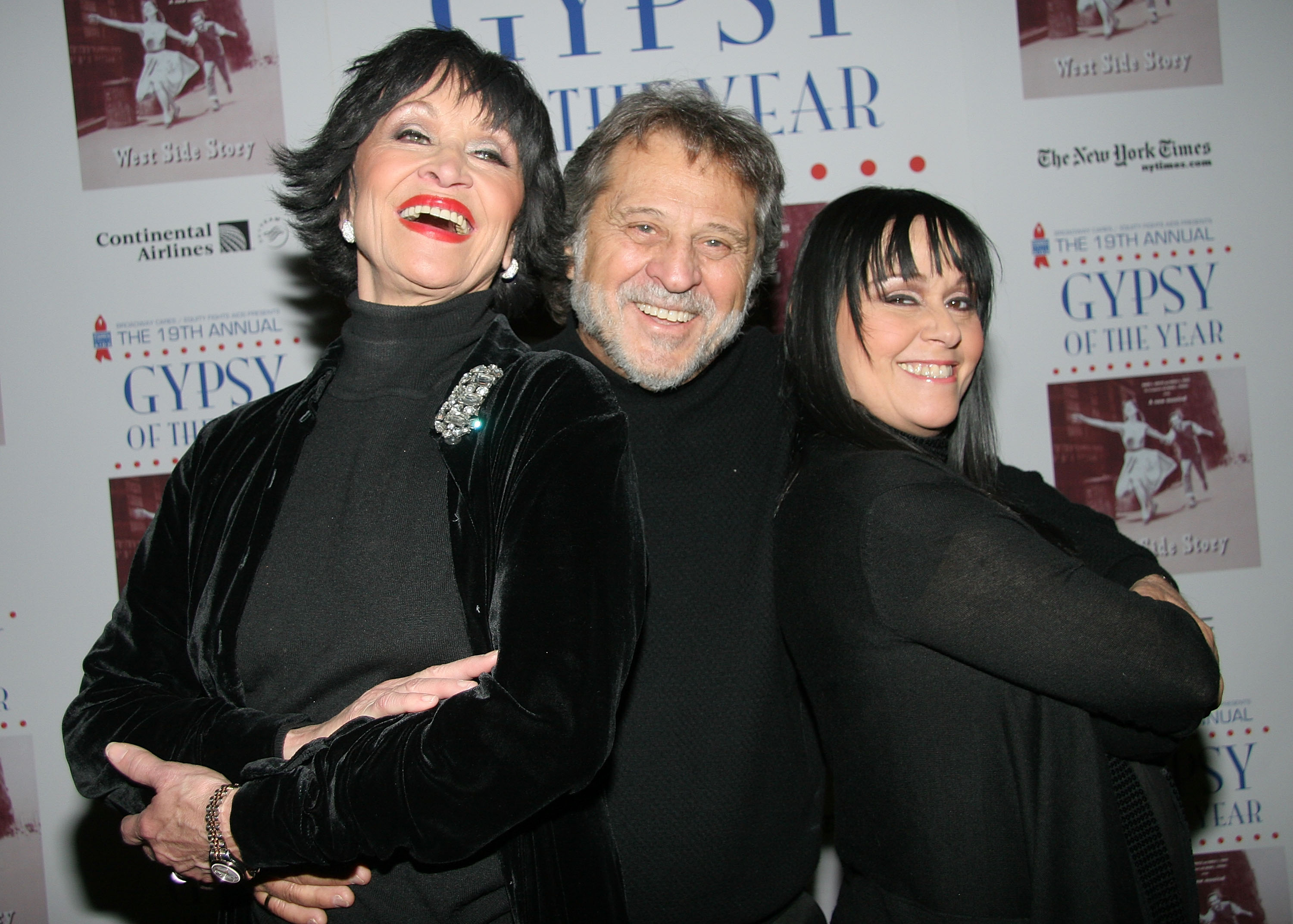 Chita Rivera, Tony Mordente, and their daughter, Lisa Mordente at the 19th Annual Gypsy of the Year Competition in 2007 | Source: Getty Images