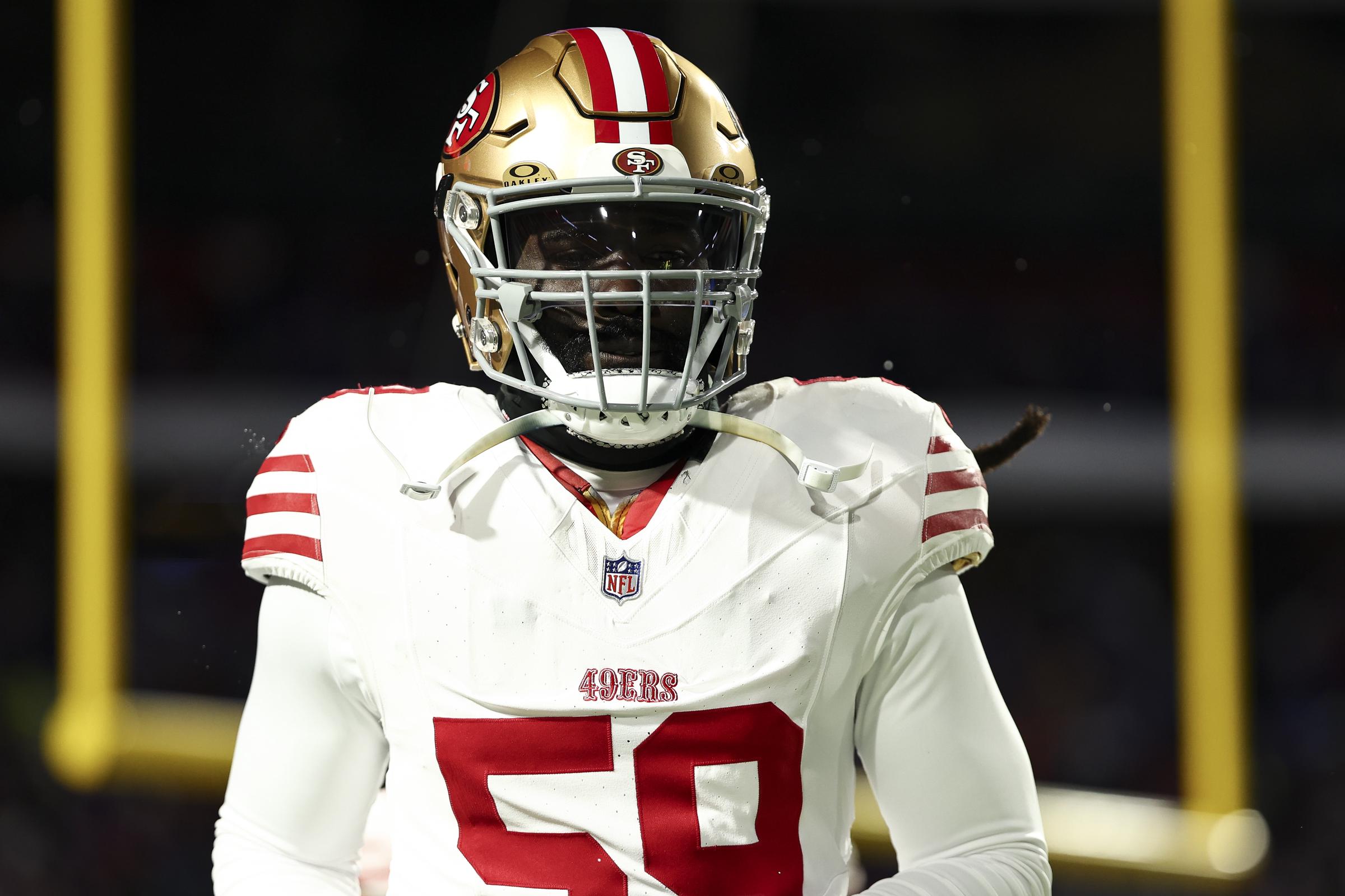 De'Vondre Campbell on December 1, 2024, in Orchard Park, New York | Source: Getty Images