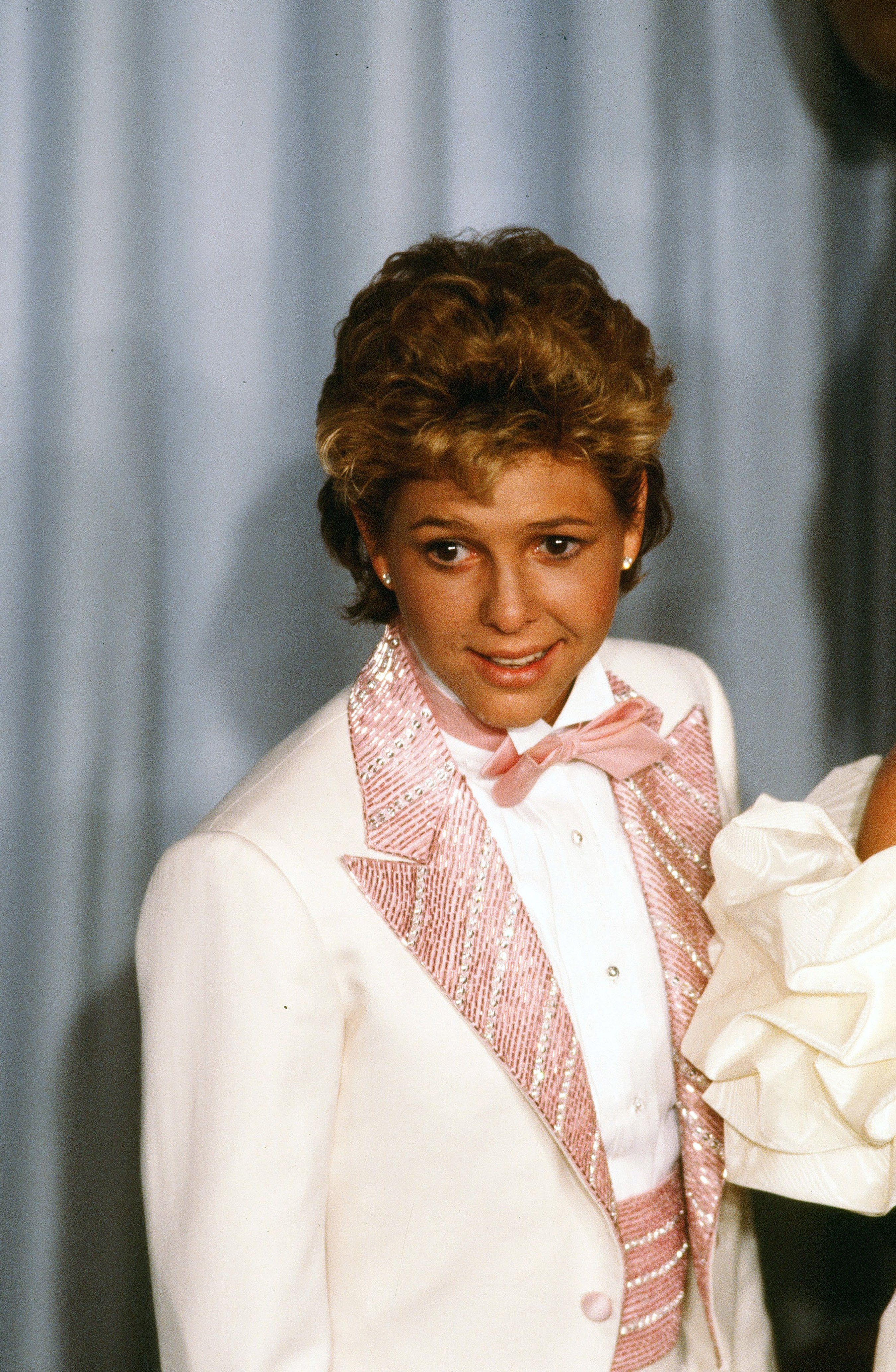 Kristy McNichol poses backstage during the 55th Academy Awards on April 11, 1983, in Los Angeles, California. | Source: Michael Montfort/Michael Ochs Archives/Getty Images