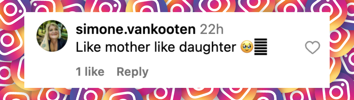 Fan comment about Riley Keough and her two-year-old daughter, posted on October 8, 2024 | Source: Instagram/rileykeough