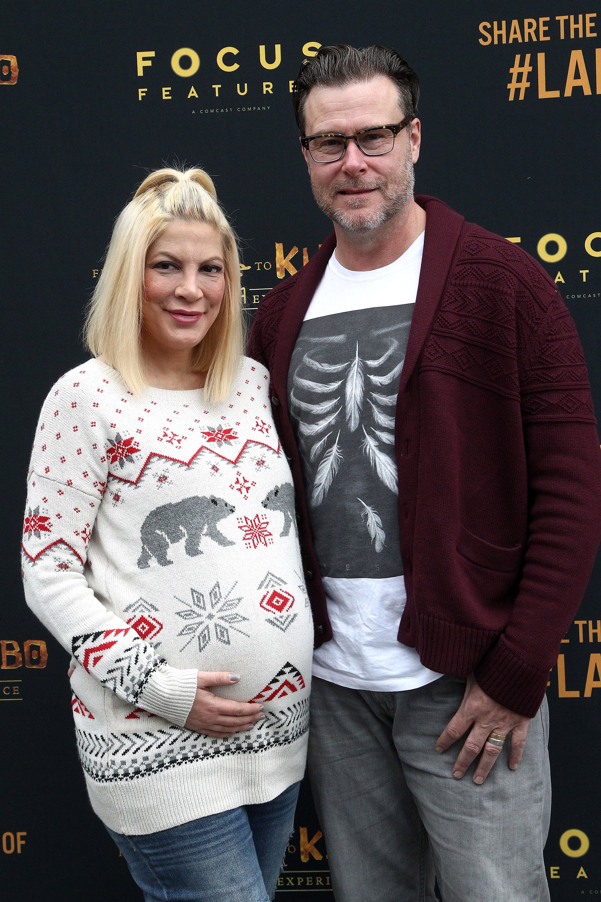 Tori Spelling and Dean McDermott at the grand reopening event for "From Coraline to Kubo: A Magical LAIKA Experience" on December 21, 2016, in Universal City, California | Photo: Tommaso Boddi/Getty Images