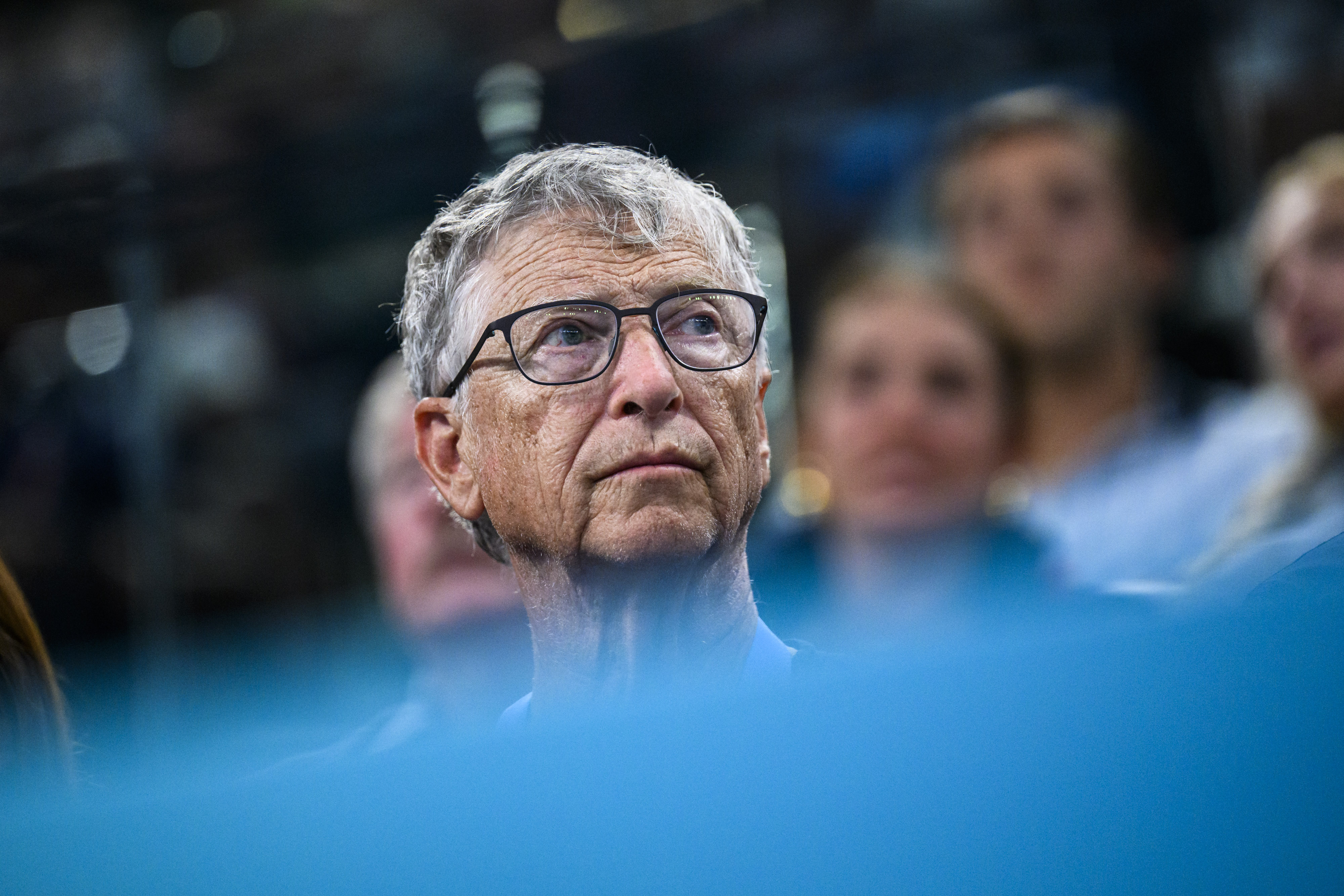 Bill Gates is seen in the stands during the Artistic Gymnastics Women's Team Final on day four of the Olympic Games on July 30, 2024 in Paris, France | Source: Getty Images