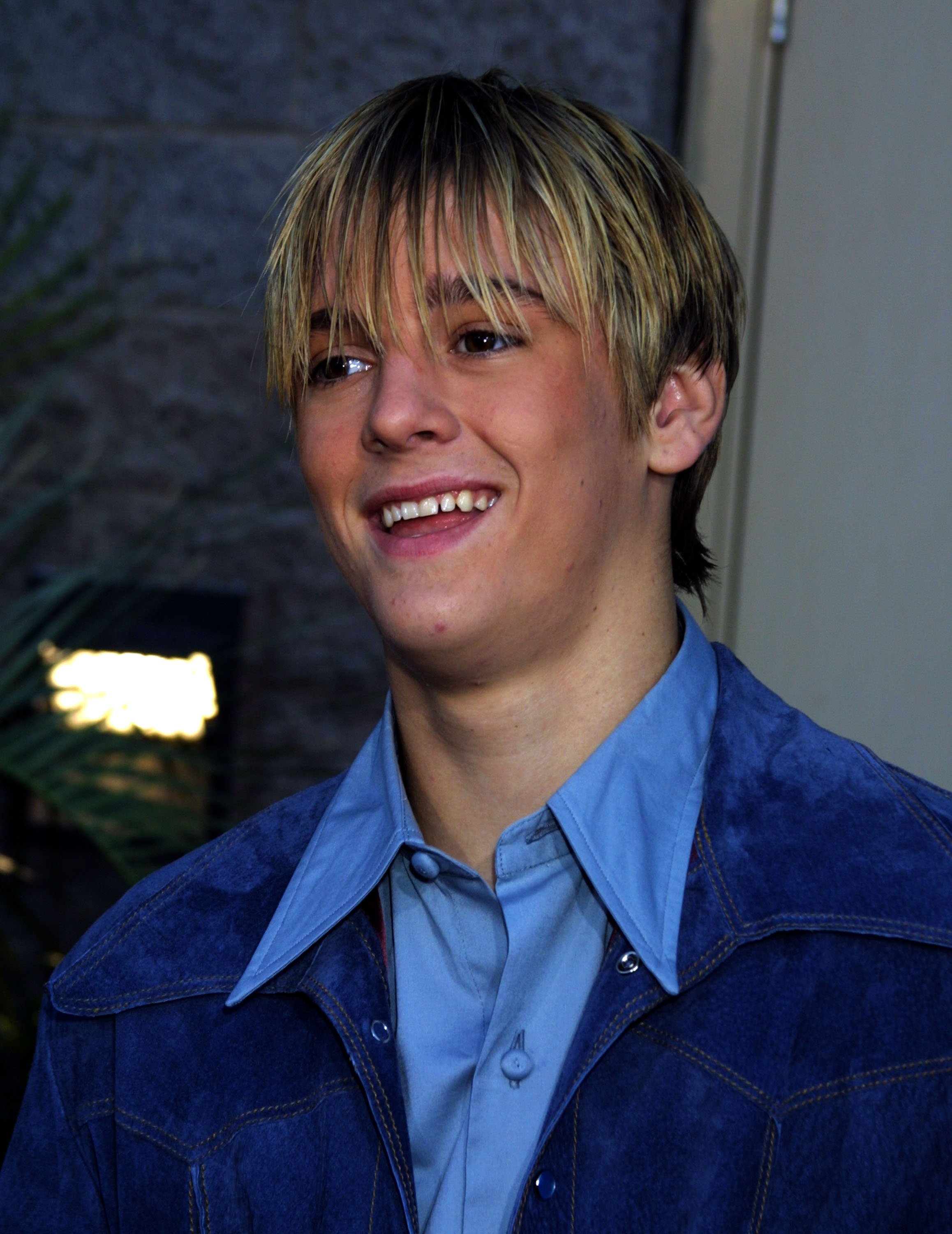 Aaron Carter arriving at the 2001 Billboard Music Awards in Las Vegas | Source: Getty Images 