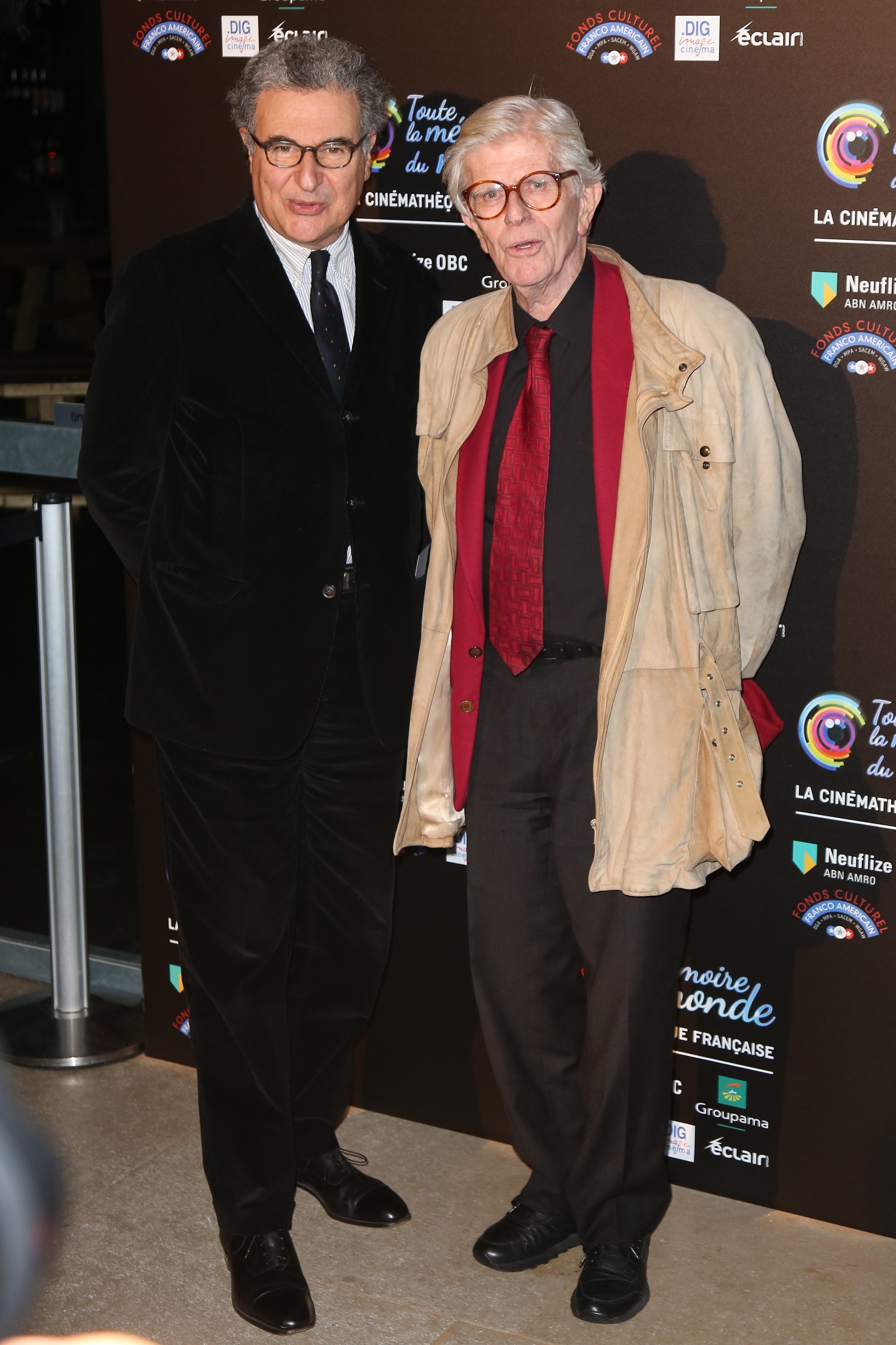 Francaise Serge Toubiana et Henry Chapier lors du 'Festival International du Film Restaure' à la Cinémathèque Française à Paris, France | Photo : Getty Images