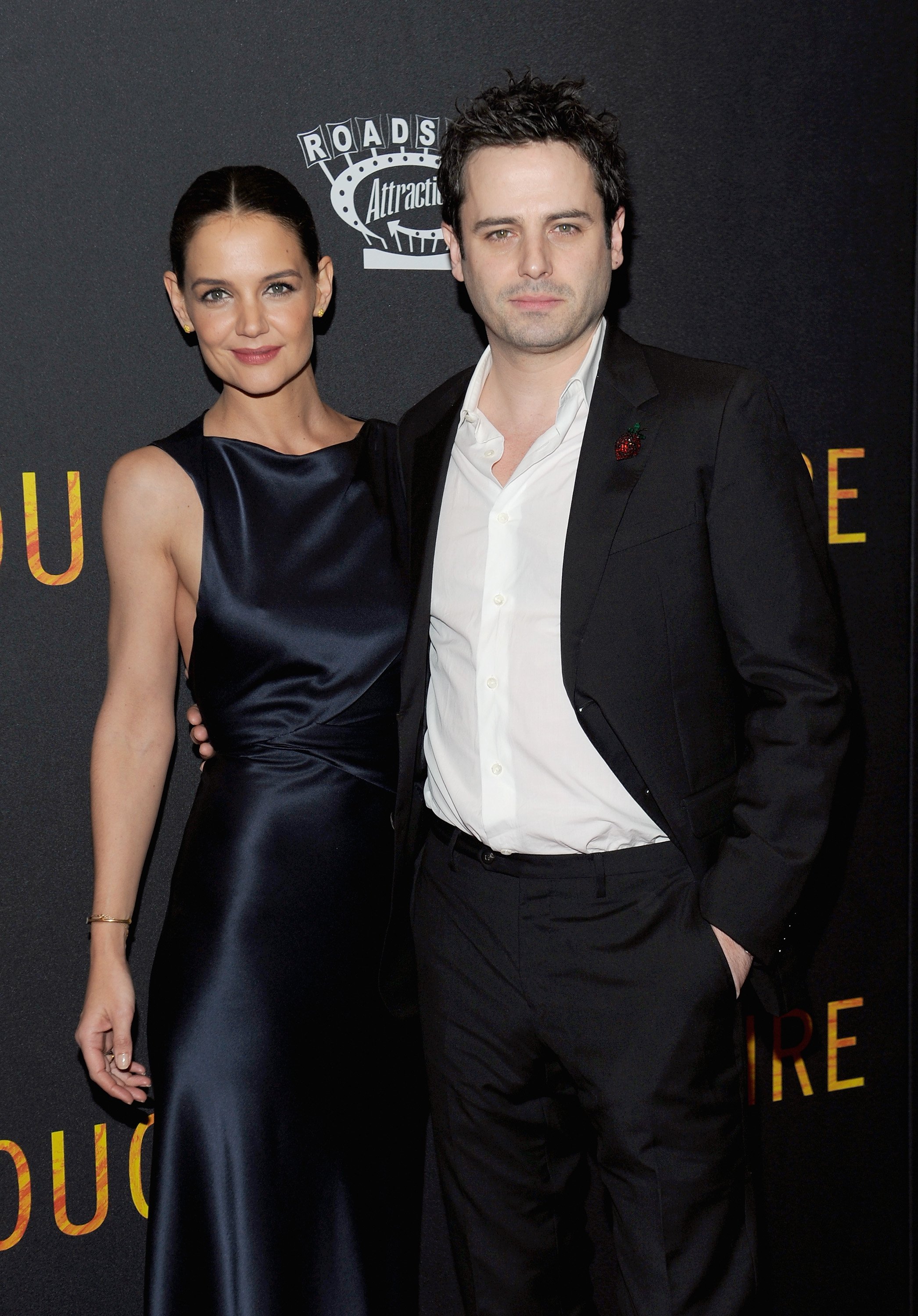 Katie Holmes and Luke Kirby at the premiere of "Touched With Fire" on February 10, 2016, in New York | Source: Getty Images