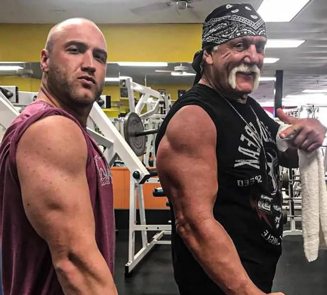 Nick and Hulk Hogan from a post dated July 27, 2025. | Source: Instagram/nickhogan