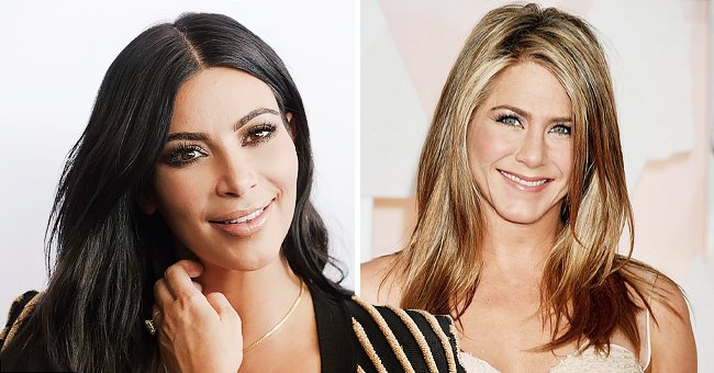 Kim Kardashian attends a 'Sudler' talk during Cannes Lions International Festival of Creativity on June 24, 2015 in Cannes, France | Actress Jennifer Aniston attends the 87th Annual Academy Awards at Hollywood & Highland Center on February 22, 2015 in Hollywood, California | Photo: Getty Images