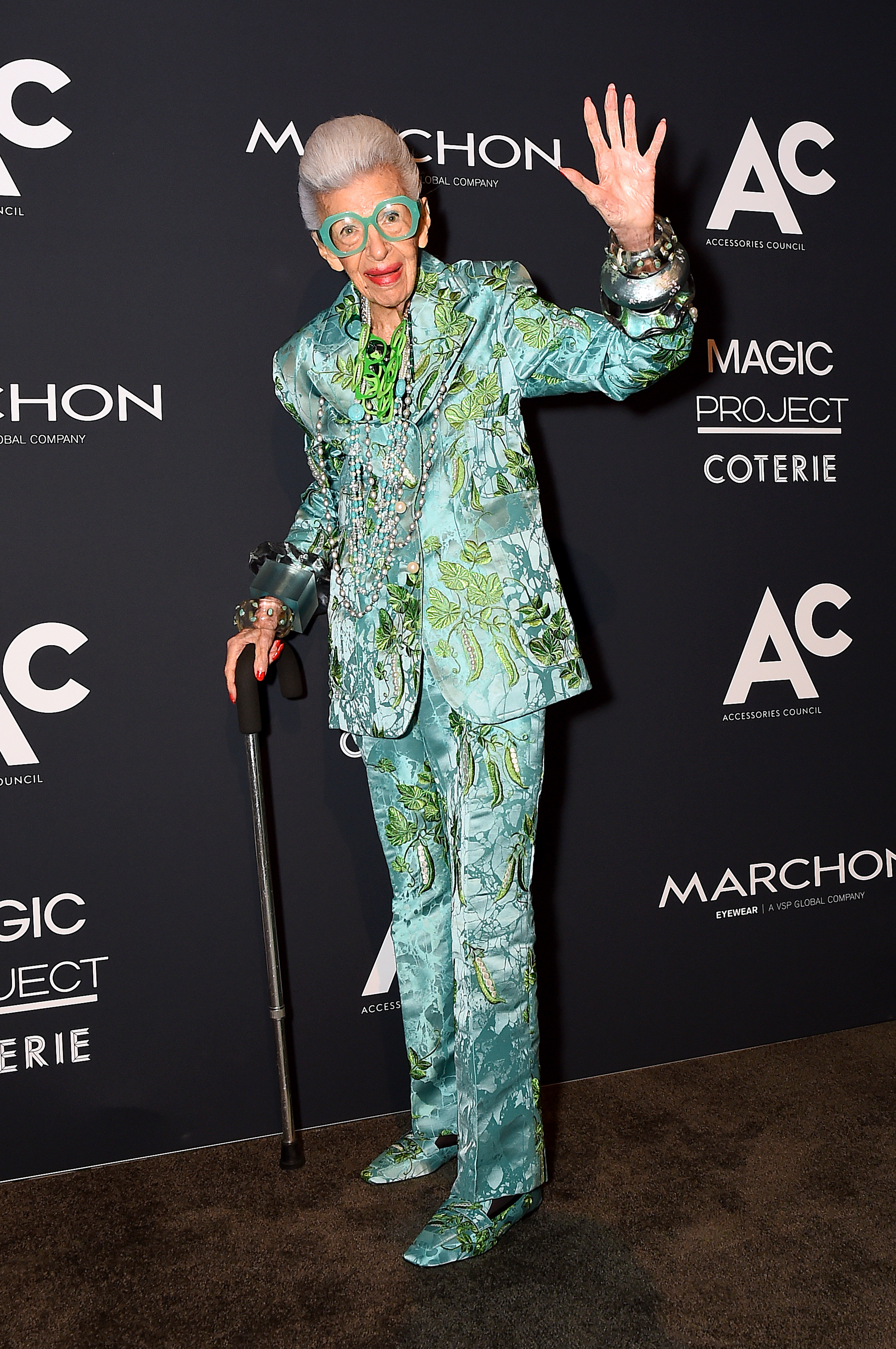 Iris Apfel at the 25th Annual ACE Awards in New York City, 2021 | Source: Getty Images