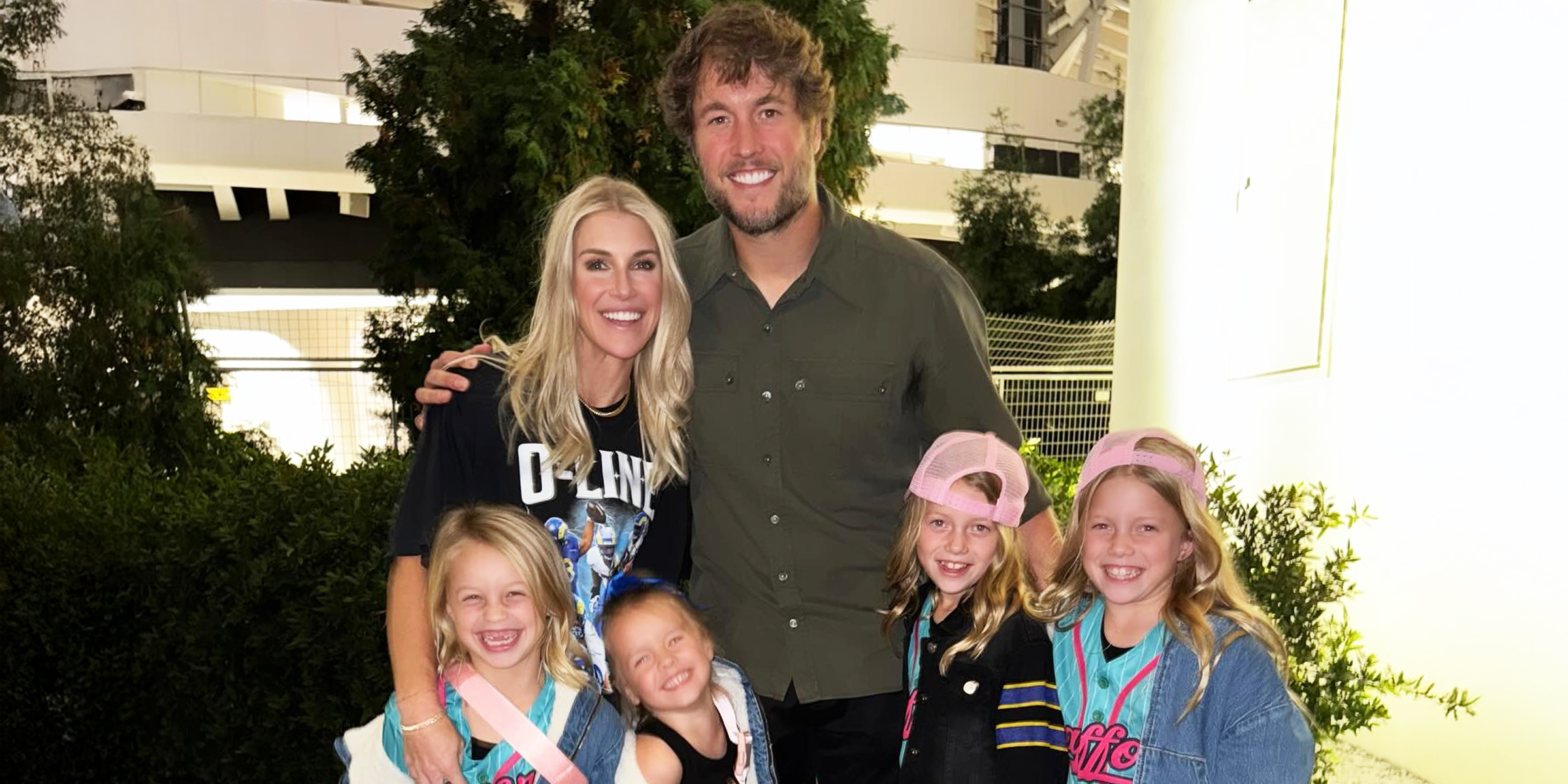 Matthew and Kelly Stafford with their four daughters | Source: Instagram.com/kbstafford89