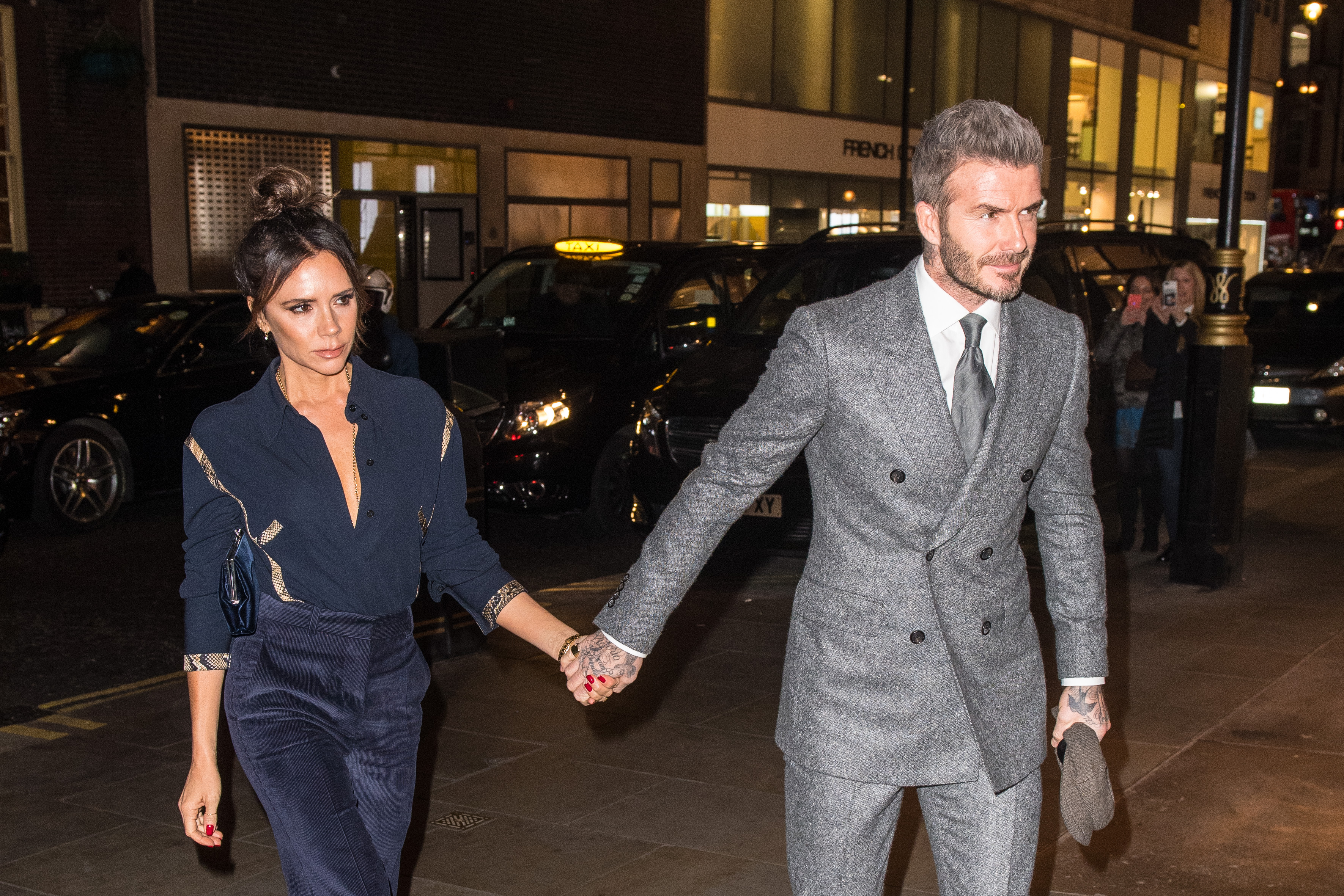 David Beckham and Victoria Beckham in London. | Source: Getty Images