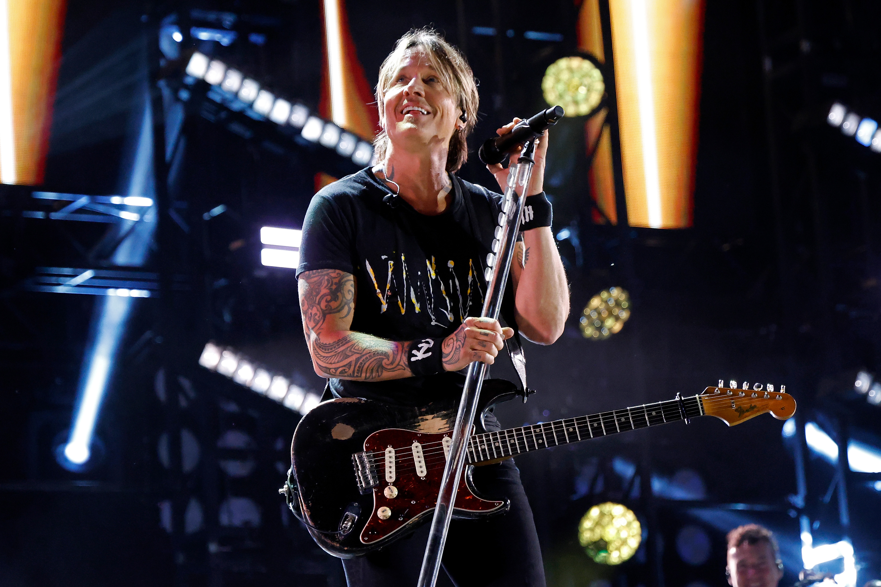 Keith Urban performs during CMA Fest 2025 at the main stage at Nissan Stadium on June 06, 2025 in Nashville, Tennessee. | Source: Getty Images