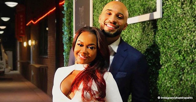 Phaedra Parks stuns in figure-hugging white dress while posing with new boyfriend Tone Kapone