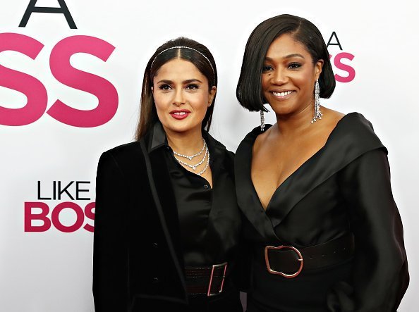Salma Hayek and Tiffany Haddish attend the world premiere of "Like A Boss" at SVA Theater in New York City. | Photo: Getty Images