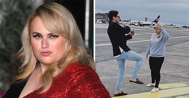 Rebel Wilson Boyfriend Jacob Busch Stretch Their Legs During Stop In Ireland On A Private Jet