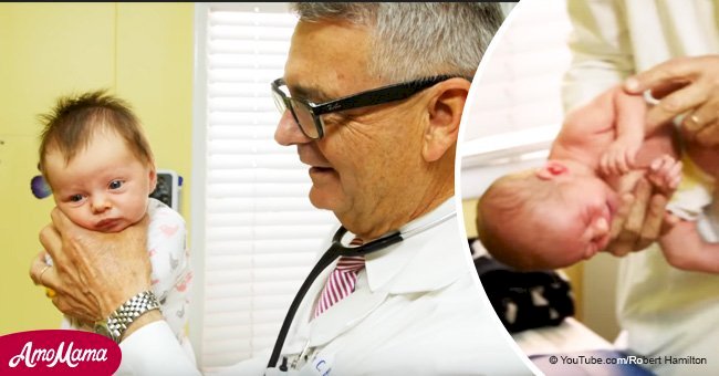 Babies instantly stop crying when this doctor gets a hold of them