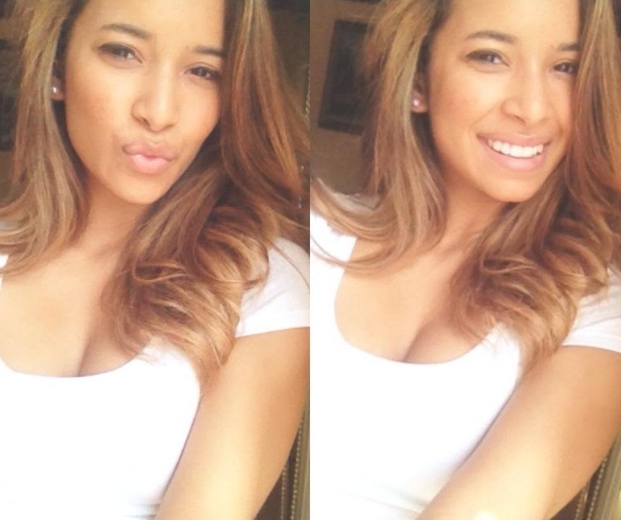 Aimee Aguilar shared a side-by-side selfie collage on May 22, 2014. | Source: Facebook/Aimee Elizabeth Aguilar