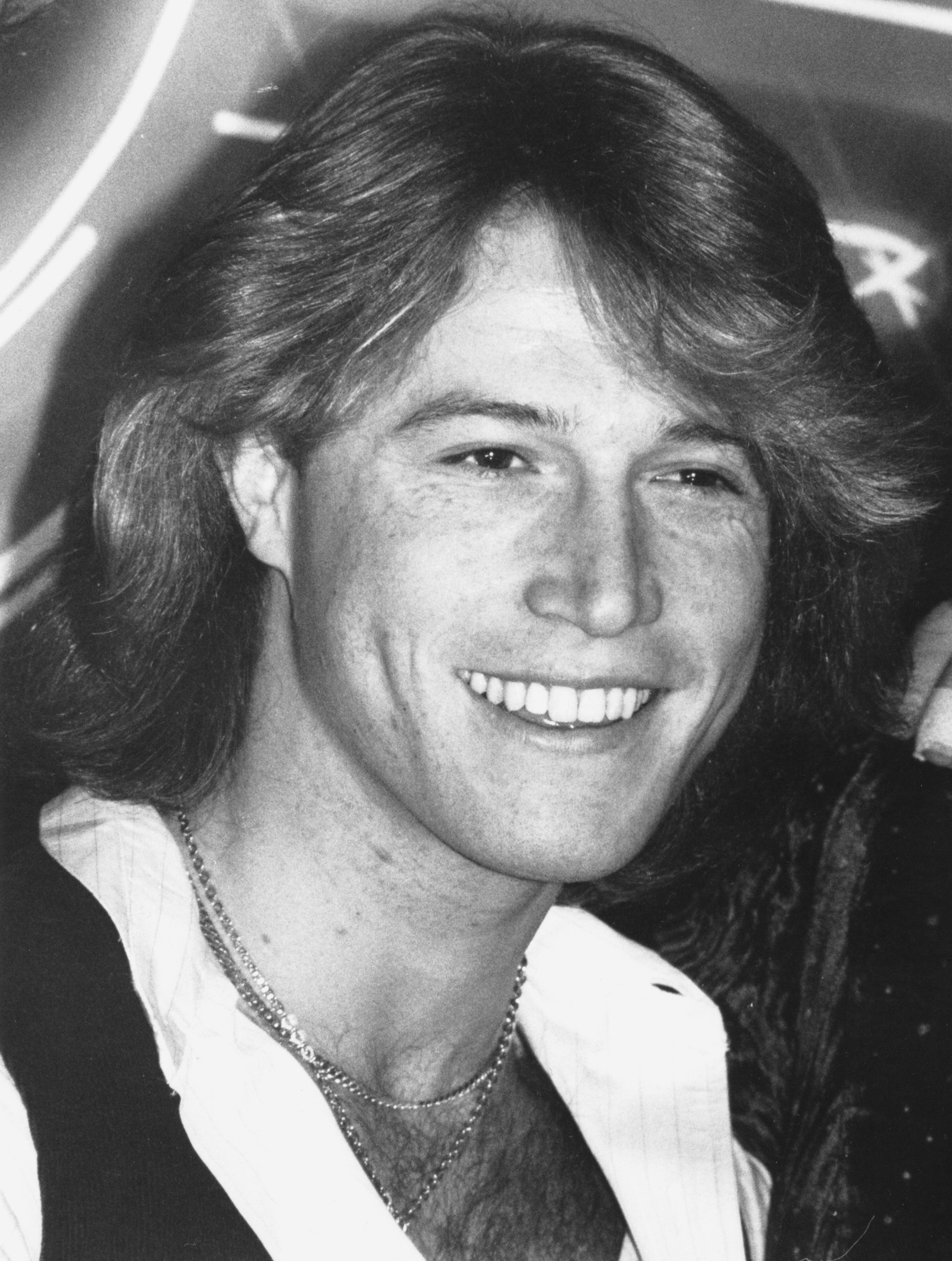 Andy Gibb at the 1979 UNICEF Show | Source: Getty Images