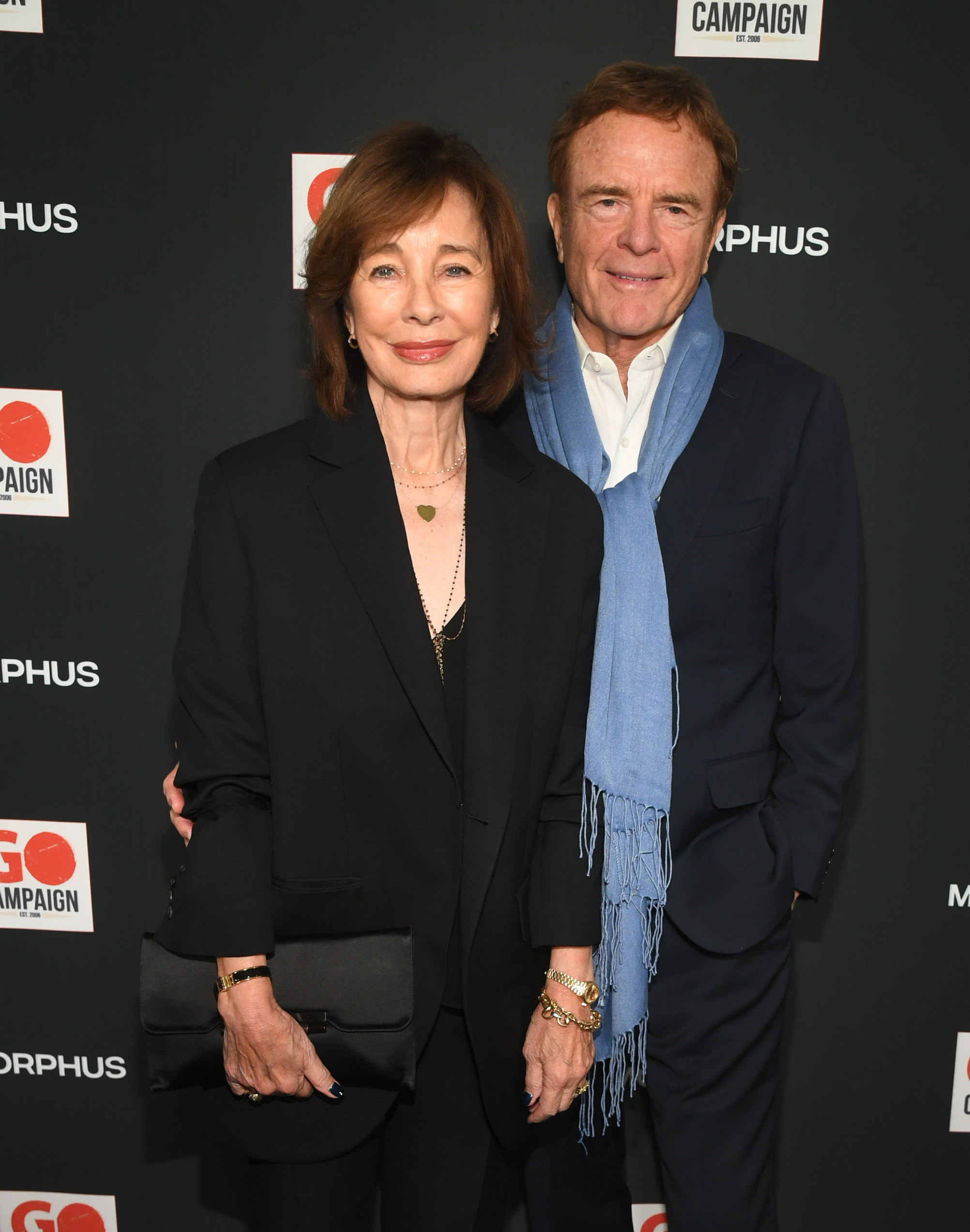 Anne Archer and Terry Jastrow attend the GO Campaign's Annual Gala on October 21, 2023, in Los Angeles, California. | Source: Getty Images