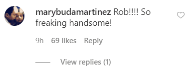 A fan's comment on Rob Kardashian's Instagram post. | Source: Instagram/RobKardashian