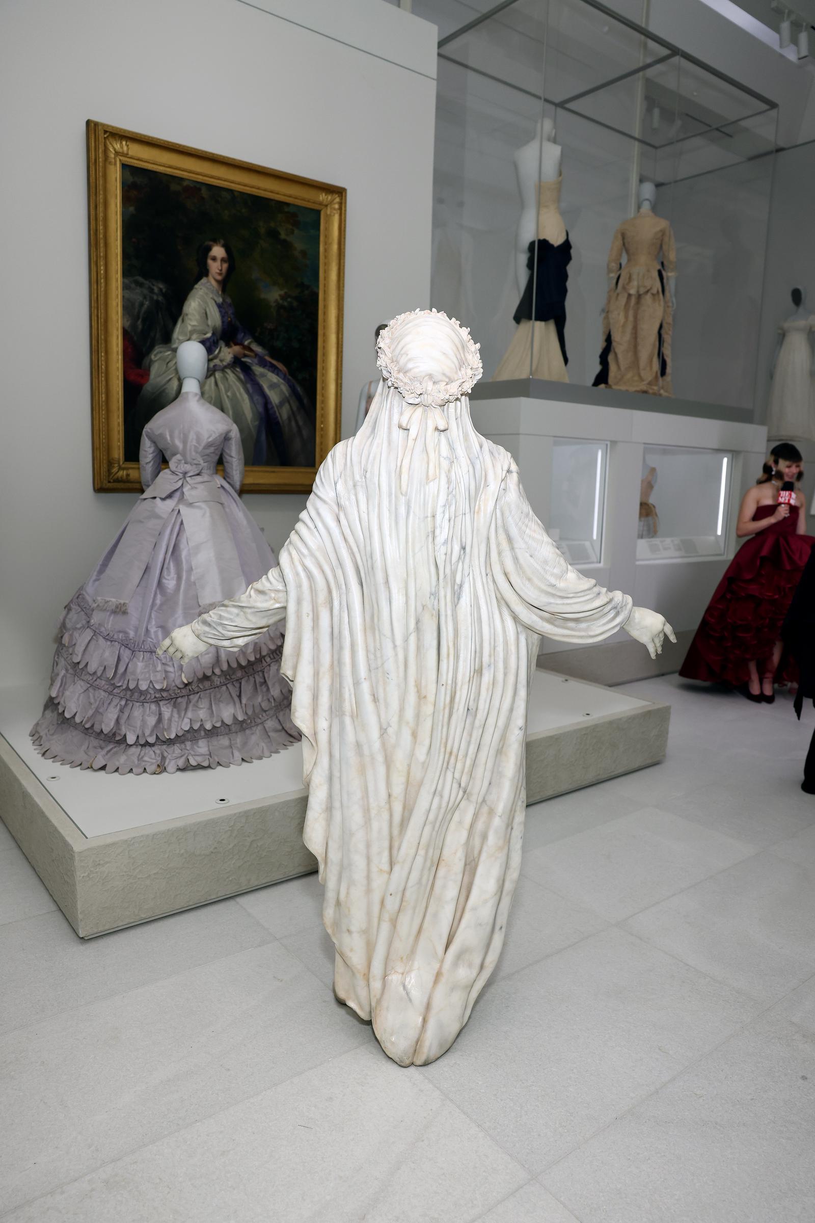 The veiled model at the 2026 Met Gala | Source: Getty Images