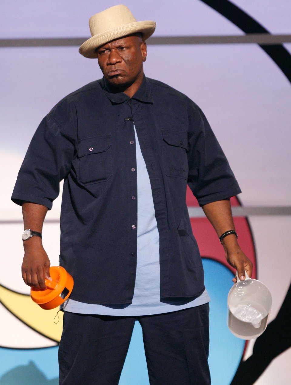 Ving Rhames performs a skit onstage during the 2009 BET Awards. | Source: Getty Images