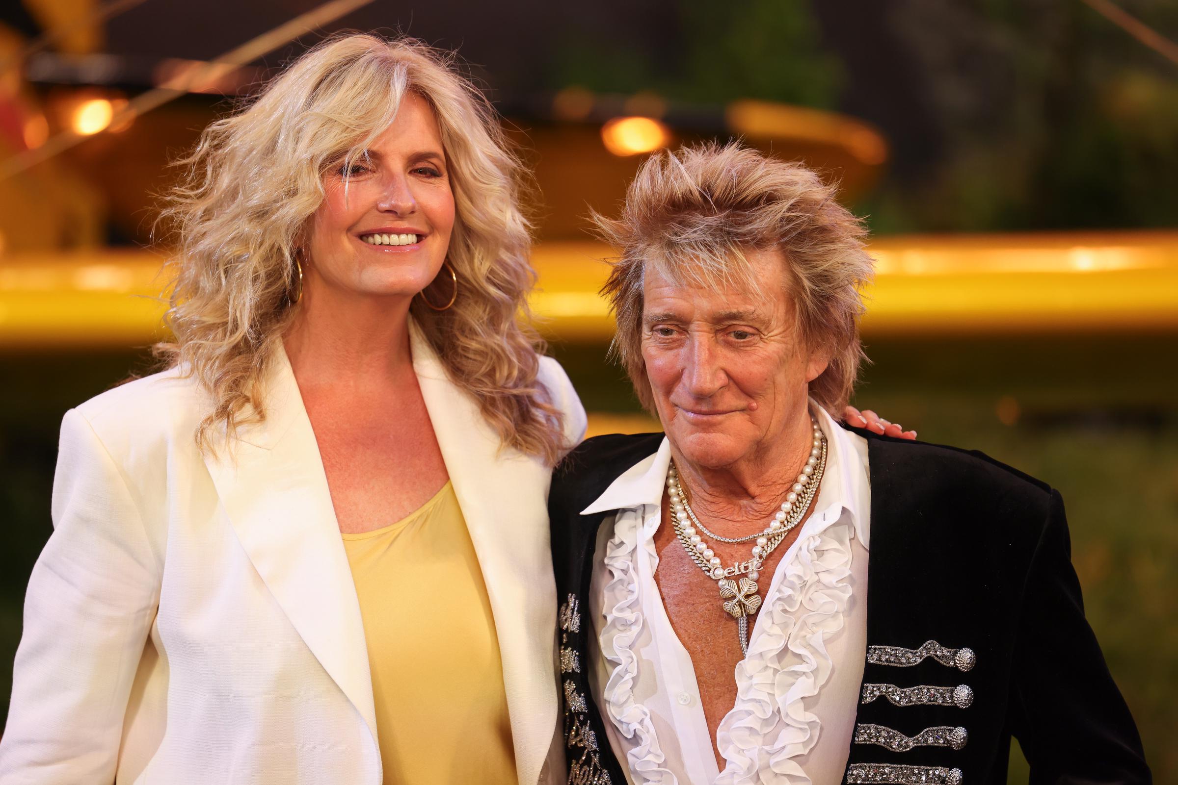 Penny Lancaster and Rod Stewart attend the "Mission: Impossible - The Final Reckoning" Global Premiere on May 15, 2025 in London, England. | Source: Getty Images