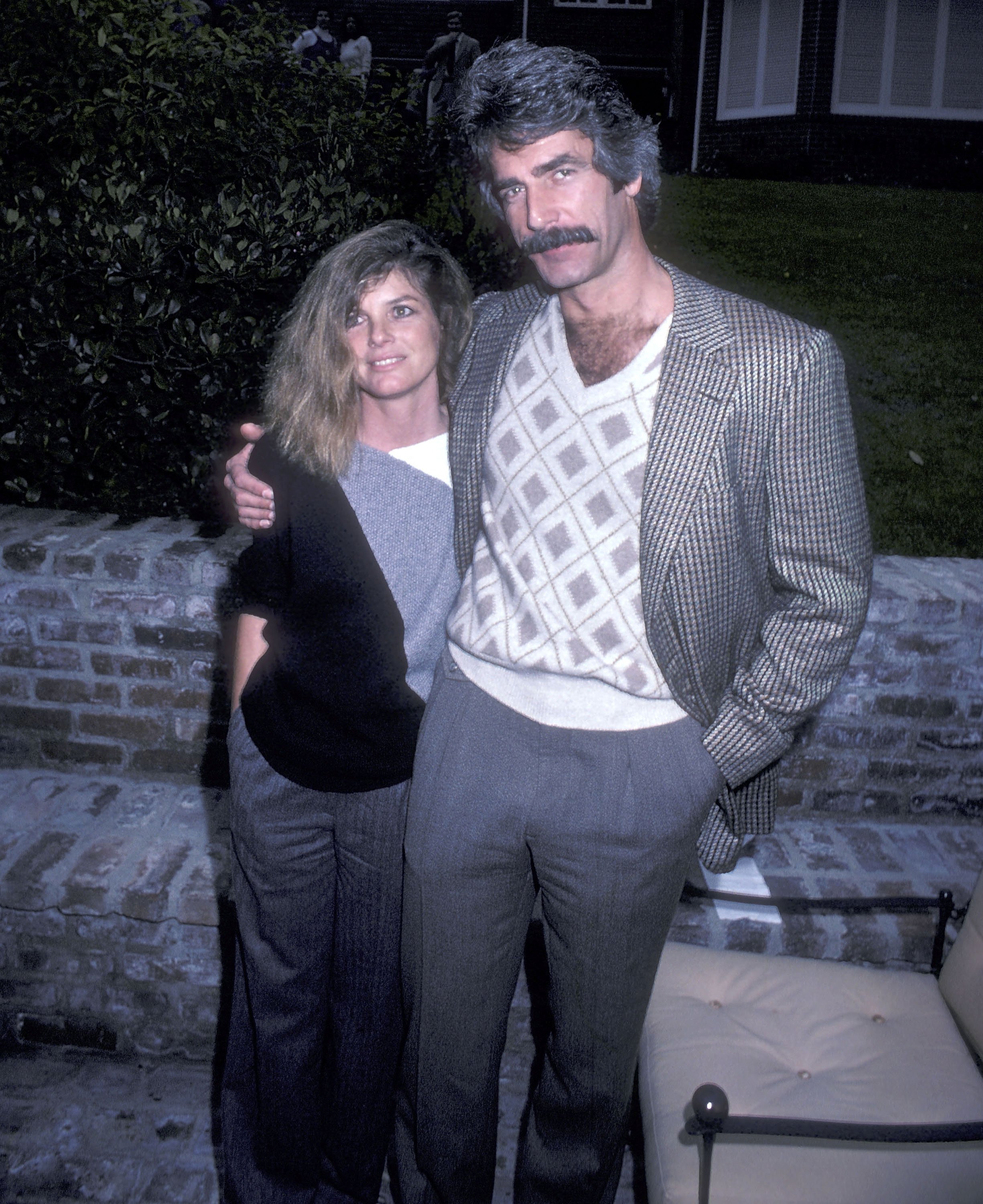 Sam Elliott and actress Katharine Ross attend the Party to Celebrate the Signing of the California Bilateral Nuclear Weapons Freeze Initiative on January 10, 1982, at Peg & Bud Yorkin's home in Beverly Hills, California. | Source: Getty Images