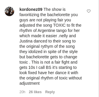 A fan's comment on Dancing With The Stars's post on its instagram page | Photo: instagram.com/dancingabc/