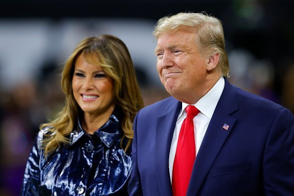 First Lady Melania Trump and U.S. President Donald Trump smile prior to the College Football Playoff National Championship game between the Clemson Tigers and the LSU Tigers at Mercedes Benz Superdome on January 13, 2020 in New Orleans, Louisiana | Photo: Getty Images