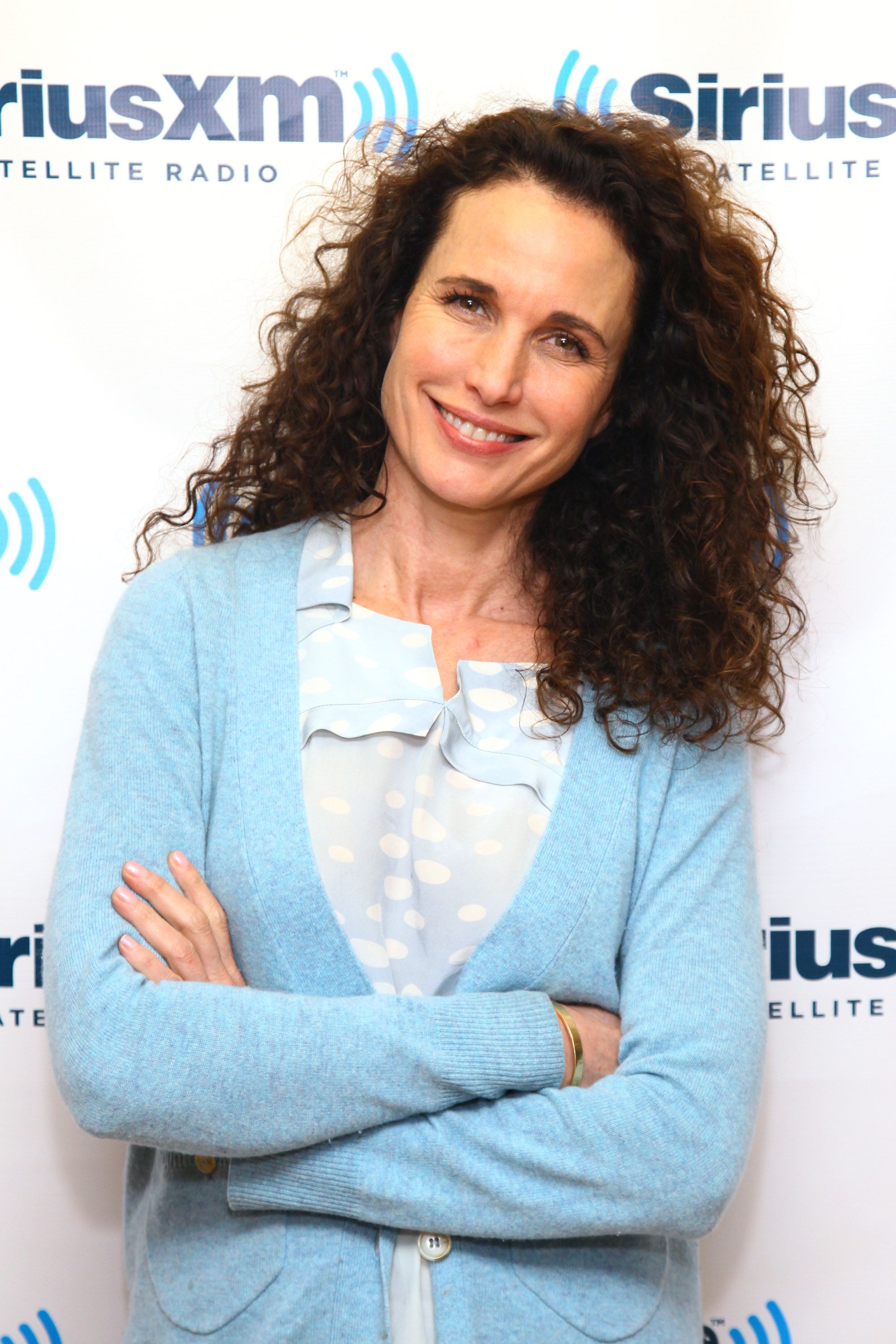Andie MacDowell at SiriusXM Studios on February 7, 2012, in New York City. | Source: Getty Images