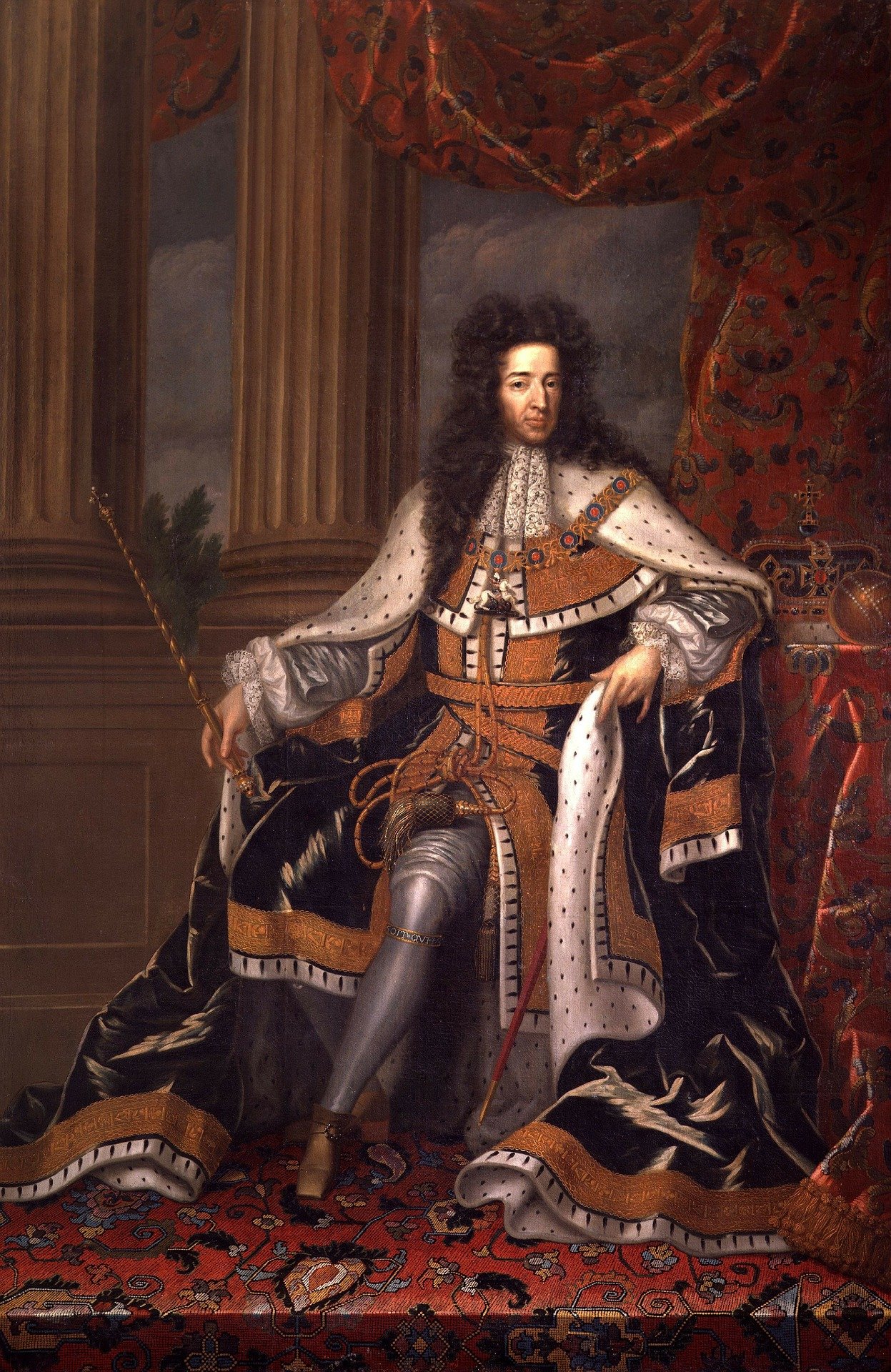 Pictured - A portrait of King William III in his robe | Source: Pexels 