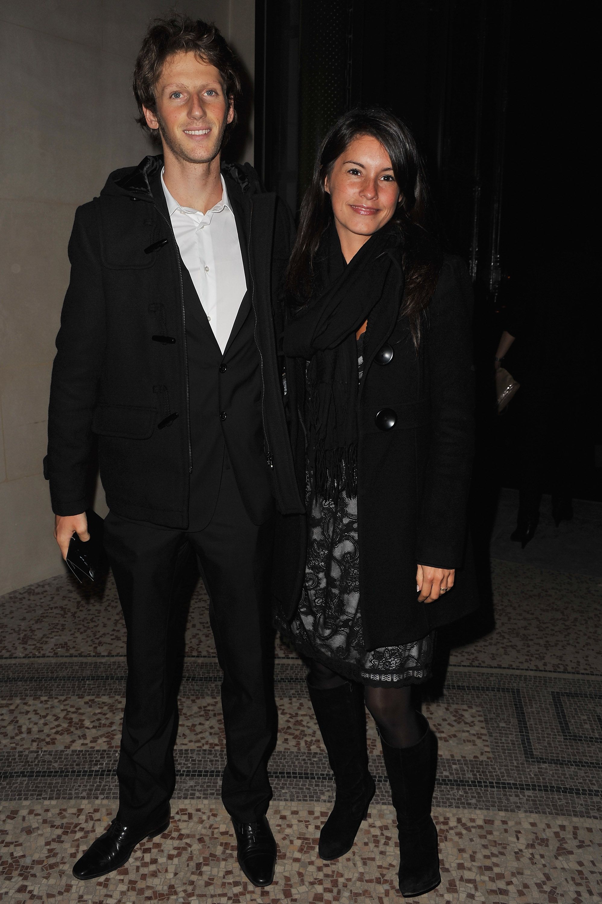 Romain Grosjean and Marion Jolles at the Pirelli Calendar launch on January 13, 2011, in Paris, France | Photo: Getty Images