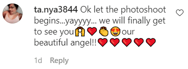 A fan's comment on a photo of Fantasia's daughter posted on her Instagram | Source: instagram.com/keziahlondontaylor