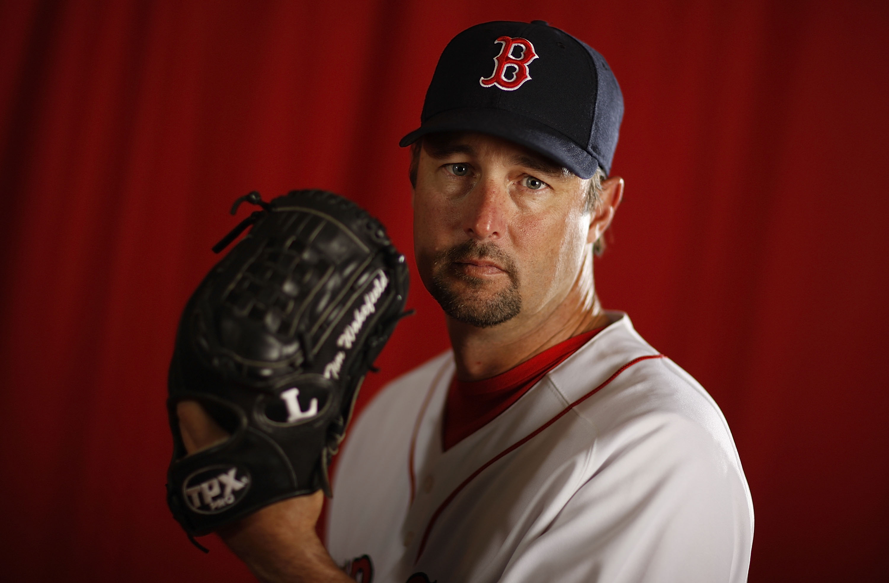 Tim Wakefield at the Boston Red Sox spring training practice facility in Ft. Myers, Florida on February 28, 2010 | Source: Getty Images