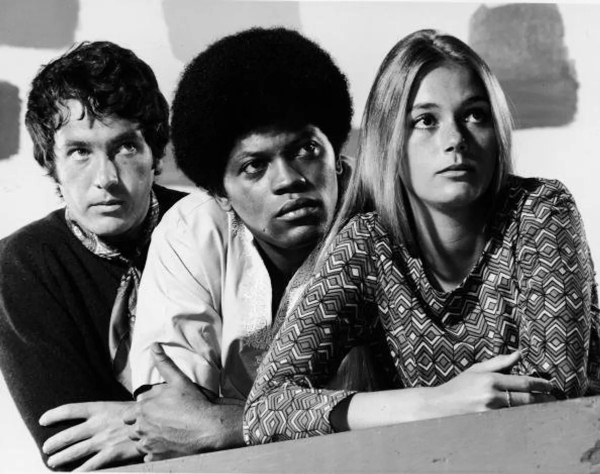Michael Cole, Clarence Williams III, and Peggy Lipton's studio portrait for the 1968 television series "The Mod Squad."  | Photo: Getty Images