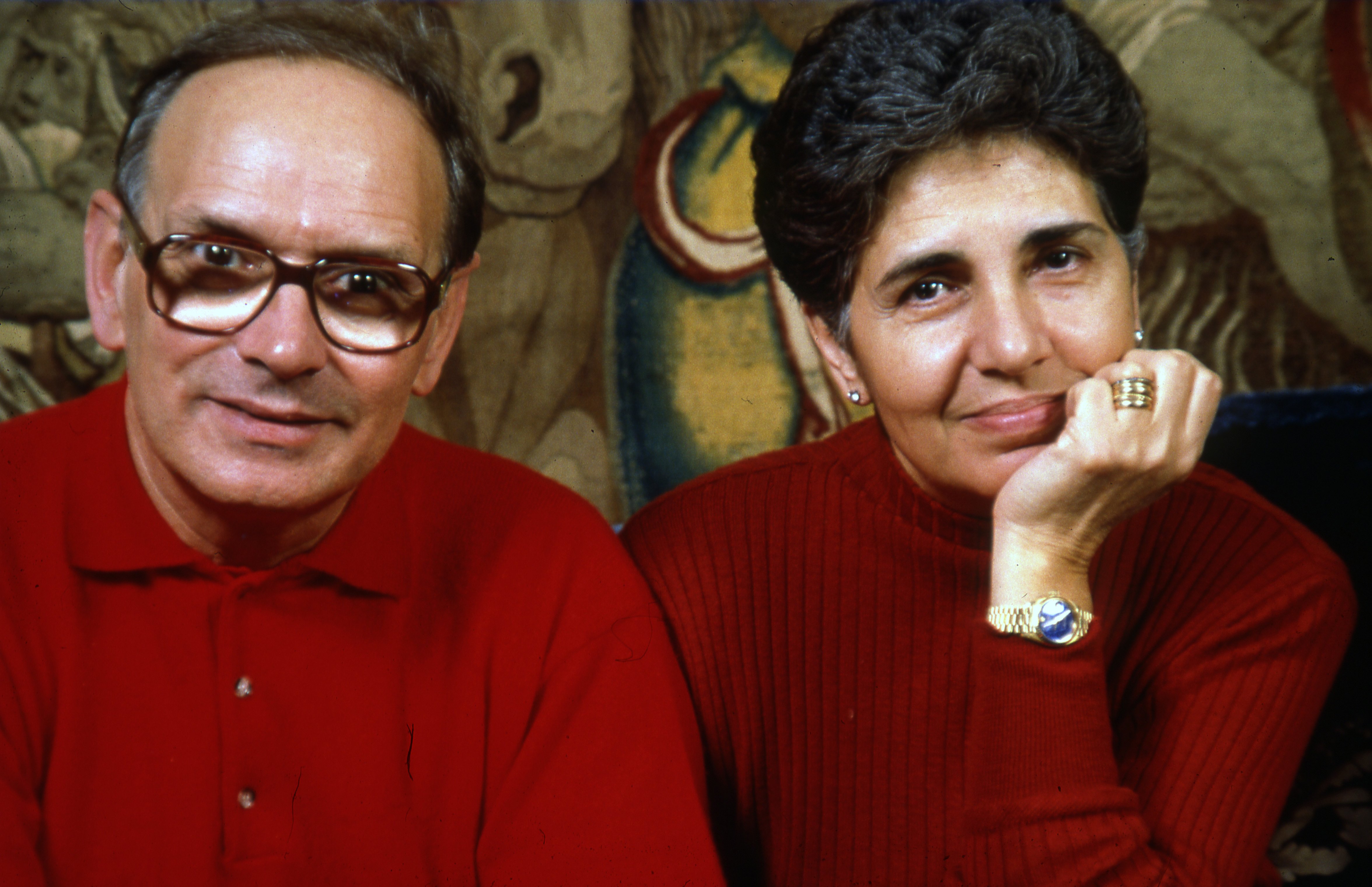 El compositor musical Ennio Morricone y su esposa Maria Morricone Travia, Roma, Italia, 1991. | Foto: Getty Images El compositor musical Ennio Morricone y su esposa Maria Morricone Travia, Roma, Italia, 1991. | Foto: Getty Images