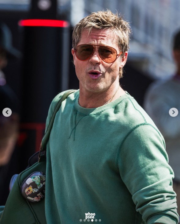 Brad Pitt walks in the Paddock prior to practice ahead of the F1 Grand Prix of Hungary at Hungaroring on July 19, 2024, in Budapest, Hungary | Source: Instagram/whoopsee.it