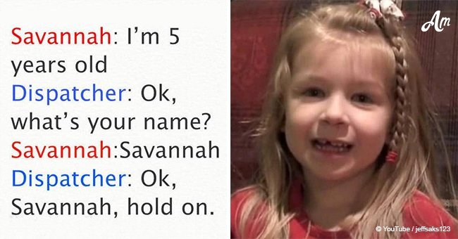 Little girl calls 911 to save dad's life, but her hilarious phone call goes viral