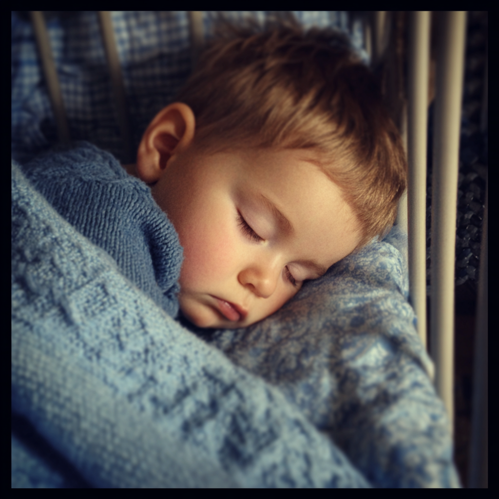 A sleeping little boy | Source: Midjourney