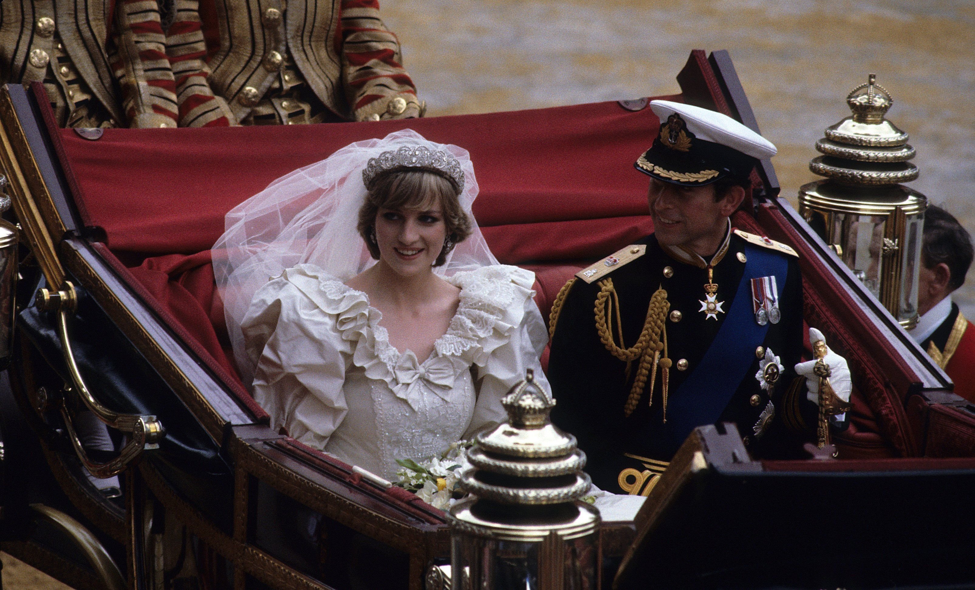 Prince Charles and Princess Diana at their wedding in 1980 | Source: Getty Images